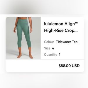 lululemon Align High-Rise Crop “21